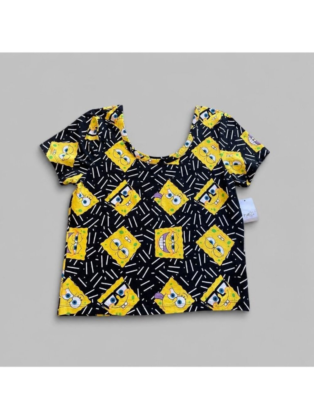 Spongebob short sleeve top L Rue21 New with tags Nickelodeon stretch